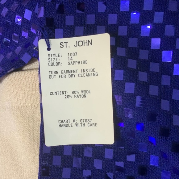 VINTAGE ST. JOHN EVENING DRESS - Picture 4 of 5